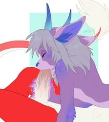 2017 69_position anthro artbeta dragon eastern_dragon elh_(ballet) erection fellatio female hair horn humanoid_penis male nude oral penis red_skin saliva sex simple_background straight styx_y._renegade two_tone