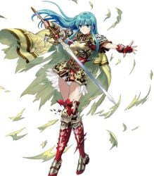 damaged_clothes defeated defeated_heroine edit edited_official_artwork eirika_(fire_emblem) fire_emblem fire_emblem:_the_sacred_stones fire_emblem_heroes official_art panties sieglinde_(fire_emblem)