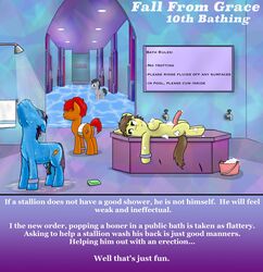 bathhouse bathing equine friendship_is_magic killian_joy male mammal my_little_pony penis public_nudity shower soap towel turkish_bath yaoi