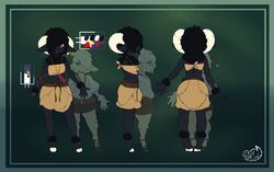 2017 anthro full_length furry horns meganemausu model_sheet monster_boy ram standing