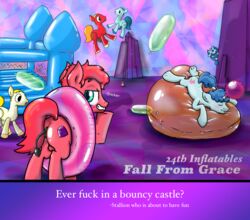 balloon bouncy_castle condom equine friendship_is_magic inflatable_buttplug inflatables killian_joy male mammal my_little_pony party_favor_(mlp) royal_pin_(mlp) yaoi