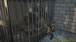 3d animated breasts female helpless metal_gear metal_gear_solid metal_gear_solid_v monster pinned_down prison quiet_(metal_gear) rrostek sound source_filmmaker tagme through_bars video