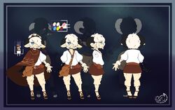 2017 anthro full_length furry horns meganemausu model_sheet monster_boy ram standing