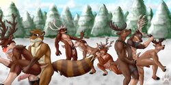 2016 5_fingers abs aestas ahe_gao anal anal_sex angry anthro anthro_on_anthro antlers balls biceps black_claws black_nose black_pawpads blitzen blue_eyes brown_fur brown_hair brown_nose cervine cheek_tuft christmas claws clenched_teeth closed_eyes cloud cloven_hooves comet_(reindeer) countershade_face countershade_torso countershading cupid_(reindeer) dasher day donner duo ear_piercing erection facial_hair fellatio fluffy fluffy_tail forest fur furry garuo genital_piercing glans goatee green_eyes grey_eyes grin group group_sex half-closed_eyes harness holidays hooves horn humanoid_hands humanoid_penis inner_ear_fluff looking_back looking_down looking_pleasured male mammal manly multicolored_fur muscular muscular_male nude open_mouth oral orgy outdoors pawpads pecs penetration penis penis_piercing piercing pink_penis pubic_hair raccoon red_hair red_nose reindeer rimming rudolph sex short_tail sky smile snow tan_balls tan_countershading tan_fur teeth threesome tongue tongue_out train_position tree tuft two_tone_fur vein veiny_penis winter yaoi yellow_balls yellow_eyes yellow_fur