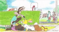 anthro canine coyote crossover cum disney furry gay handjob heart lagomorph looney_tunes male male_only mammal penis public rabbit rabbit_(winnie_the_pooh) sex smooth_fur timon-berkowitz warner_brothers wile_e._coyote winnie_the_pooh_(franchise) yaoi