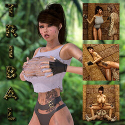 3d adventure big_breasts fantasy gunnersteve3d lara_croft lara_croft_(classic) ring rough_sex tattoo tattoos thumb_ring tomb_raider