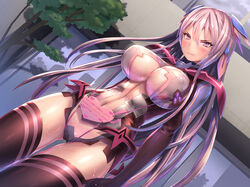 angry female homura_yuni long_hair pink_hair rocca_(taimanin_asagi) taimanin_asagi_battle_arena