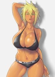 1girls armpit_fetish armpits arms_up ass big_ass big_breasts bimbo bimbo_lips blacked blacked_clothing bleach bleach:_the_thousand-year_blood_war blonde_hair blue_eyes breasts busty color dark-skinned_female dark_skin erect_nipples erect_nipples_under_clothes facepaint female_only hi_res huge_ass huge_breasts kururikuru966 large_breasts short_hair thick thick_ass thick_legs thick_thighs thighs tier_harribel