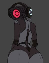 ass ass_focus facing_away nude nude_female pinup pinup_pose robot robot_girl robot_humanoid robot_joints seductive_pose skibidi_toilet speaker_woman_(skibidi_toilet) speakerwoman speakerwoman_(skibidi_toilet)