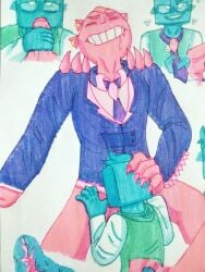 big_male big_male_small_male blitz_radius blix_neko_(artist) blixer blixer_(jsab) blowjob blush buff cum cumming cyan_(jsab) cyan_(just_shapes_and_beats) cyan_bluman cyan_body cyan_skin cyblitz dominant_male gay gays holding_partner's_head in_clothes jsab just_shapes_and_beats male male/male male_dominating_male male_domination male_top male_top_male_bottom orgasm penis pink_body pink_skin showing_teeth size_difference smiling sucking sucking_cock sucking_dick sucking_penis teeth_showing top_male