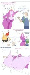 1boy 1girls adventure_time after_sex big_ass big_breasts big_butt blabo00 blonde_hair cartoon_network cleavage cum cum_in_ass dialogue female finn_the_human flame_princess gigantic_ass hug huge_ass huge_breasts huge_hips jealous long_hair male orange_body pink_body pink_hair princess_bubblegum red_hair revealing_clothes ripped_clothing ripped_shorts tagme text thick_thighs voluptuous wide_hips