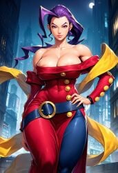 ai_generated artist_request big_breasts breasts busty capcom female female_focus female_only hourglass_figure large_breasts rose_(street_fighter) street_fighter wide_hips