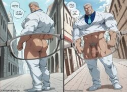 1boy abs ai_generated apron balls ballsack bara bathroom beach beefy dialogue dilf erect_penis eyeglasses facial_hair facial_scar flaccid flaccid_penis foreskin foreskin_folds garp gay goatee human kyorzart long_hair long_hair_male male male_nipples male_only male_pubic_hair mammal masculine masculine_male mature mature_male mirror monkey_d_garp muscular muscular_male nipples nude nude_male old_male older_male one_piece pecs penis pubes pubic_hair retracted_foreskin scars scrotum seaside selfie smooth_skin spread_legs tagme testicles text uncircumcised uncut veiny_penis white_hair x-ray yaoi