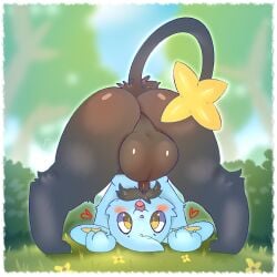 2025 absurd_res ass ass_up balls big_balls big_butt black_body black_fur blue_body blue_fur blush border claws cute_fangs digitigrade fangs felid feline femboy feral finger_claws flaccid foreskin fur gay gay_anal gay_sex generation_4_pokemon genitals grass heart_symbol hi_res homosexual homosexual_male homosexual_sex humanoid_genitalia humanoid_penis looking_at_viewer lost_hope male male/male male_only male_penetrated male_penetrating male_penetrating_male mammal nintendo open_mouth outside penetration penis plant pokemon pokemon_(species) pupils quadruped shinx slit_pupils small_penis smile solo solo_male teeth toe_claws white_border white_claws white_pupils yellow_eyes yellow_eyes_male