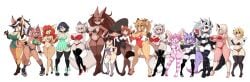 big_breasts braixen breasts cleavage cow_print elizabeth_fox felis_(lucyfercomic) female furry gaghiel_(diives) goya_(lucyfercomic) hiel_(lucyfercomic) huge_breasts loona_(helluva_boss) lucyfercomic nikki_(lucyfercomic) nintendo pokemon pokemon_(species) tagme thick_thighs wide_hips