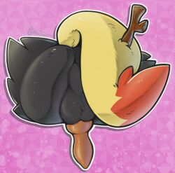 2024 animal_genitalia animal_penis anthro anus ass backsack balls black_balls black_body black_fur braixen butt_shot canid canine canine_genitalia canine_penis colored digital_media_(artwork) dipstick_tail erection fur generation_6_pokemon genitals hi_res knot llametsul male male_anthro mammal markings multicolored_body multicolored_fur multicolored_tail nintendo nude penis pink_penis pokemon pokemon_(species) presenting presenting_hindquarters rear_view red_body red_fur red_tail red_tail_tip shaded signature solo stick tail tail_aside tail_markings two_tone_tail yellow_body yellow_fur yellow_tail