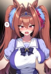 1girls ai_generated animal_ears anthropomorphization artist_request daiwa_scarlet_(umamusume) eyes female hair legs skin tagme umamusume umamusume_pretty_derby young