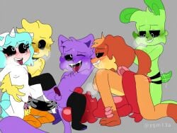 3boys 3girls anthro anthro_on_anthro anthro_only anthro_penetrated anthro_penetrating anthro_penetrating_anthro bobby_bearhug catnap catnap_(poppy_playtime) crafty_corn craftycorn critters_(poppy_playtime) dildo dildo_in_ass dogday dogday_(poppy_playtime) female female_anthro girl green_body green_fur green_skin hoppy_hopscotch hoppy_hopscotch_(poppy_playtime) kickinchicken kickinchicken_(poppy_playtime) male male_penetrated male_penetrating male_penetrating_female no_humans orange_body orange_fur orange_skin orgy orgy_sex penetration penis penis_in_pussy poppy_playtime poppy_playtime_(chapter_3) purple_body purple_fur purple_skin red_body red_fur red_skin smiling_critters vaginal_insertion vaginal_penetration vaginal_penetration vaginal_sex white_body white_fur white_skin yasmin_gom73458