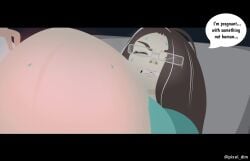 alien_pregnancy belly_bulge belly_button breasts dimpixelanimations female fetal_movement huge_breasts oc pregnant science_fiction scientist tagme video