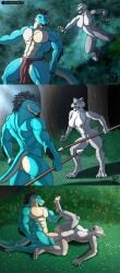 abs absurd_res ambush american_mythology anthro athletic athletic_female biceps big_penis black_sclera blue_sky_studios bodily_fluids bone_spikes bottomwear breasts chest_scar claws closed_eyes clothed clothed/nude clothed_male clothing digitigrade duo ear_piercing ear_ring fangs felid female female_penetrated forked_tongue fur genital_fluids genitals grey_body grey_fur hi_res holding_ankle holding_leg humanoid_genitalia humanoid_penis ice_age_(series) kirlanlion larger_male legged_snake loincloth loincloth_only looking_back male male/female male_dominating_female male_penetrating male_penetrating_female mammal medium_breasts melee_weapon mesoamerican_mythology multicolored_body multicolored_fur multicolored_scales muscular muscular_anthro muscular_female muscular_male mythology nipples nude nude_female nude_male pantherine pecs penetration penis piercing pink_nipples polearm prehistoric_species raised_leg red_eyes reptile ring_piercing saber-toothed_tiger scales scalie scar sex shira_(ice_age) size_difference smaller_female snake spear tail tan_body tan_scales teeth tiger tongue topless turquoise_scales two_tone_body two_tone_fur two_tone_scales vaginal_fluids vaginal_fluids_on_penis vaginal_penetration vaginal_penetration vulva weapon white_body white_fur xiuhcoatl_(laziestsloth)
