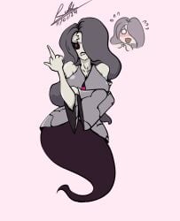 1girls alien alien_girl ben_10 big_breasts black_hair black_sclera blush breasts breasts_bigger_than_head chaquetrix eyelashes female female_focus female_only ghostfreak hourglass_figure huge_breasts long_hair looking_at_viewer red_eyes rukiarts77 solo solo_female solo_focus