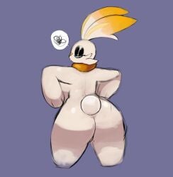 artesjsc big_ass big_breasts breasts bubble_butt cleavage huge_ass huge_breasts pokemon pokemon_(species) scorbunny tagme thick_thighs wide_hips