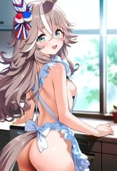1girls ai_generated animal_ears anthropomorphization artist_request eyes female hair legs skin tagme umamusume umamusume_pretty_derby wonder_acute_(umamusume) young