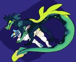 anthro ass_up avian beak big_beak bird bleu_(osteogoat) bodily_fluids breast_squish breasts bucerotiform cum cum_in_vagina cum_inside duo eel feathers female fin fish from_behind_position genital_fluids hair hi_res hornbill long_hair looking_pleasured male male/female marine moray_(osteogoat) moray_eel osteogoat pawpads paws penetration sex squish vaginal_penetration vaginal_penetration