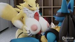 16:9 3d_(artwork) 3d_animation animal_genitalia animal_penis animated anthro bandai_namco big_breasts big_penis breast_play breasts canine_genitalia canine_penis crossover digimon digimon_(species) digital_media_(artwork) dogzeela_(modeler) duo erection female generation_4_pokemon genitals huge_breasts inside knot lucario male male/female nintendo nipples no_sound operculum penis pokemon pokemon_(species) renamon sex sheath tagme tail titjob valorlynz_(modeler) video video watermark widescreen