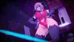 big_ass crowd dancing gyrating koikatsu_(medium) large_breasts leotard liliane_(my_mom_is_a_hot_succubus) locke3k-koi long_hair mmd my_mom_is_a_hot_succubus nightclub pink_hair shaking_ass succubus succubus_horns succubus_tail succubus_wings swaying_hips tagme thighhighs video wide_hips