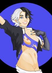 armpit_lick armpit_licking armpits breast_sucking cum cum_on_body cute_girl defeated defeated_heroine luna_snow marvel marvel_comics naked naked_female nipple_licking nipple_suck nipples petite petite_girl shredded_clothes slime small_breasts smiling smiling_at_viewer stripping torn_clothes torn_clothing