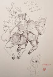1boy 3girls big_ass big_breasts carol_holiday date deltarune dess_holiday happy holidays kris_(deltarune) mother_and_daughter noelle_holiday proceed soul_(deltarune) soul_(undertale) tagme tomboy undertale