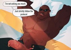 big_penis black_male cobra_bubbles dark-skinned_male disney lilo_and_stitch male male_only pinkmustacheguy solo_male thepinkiepirate