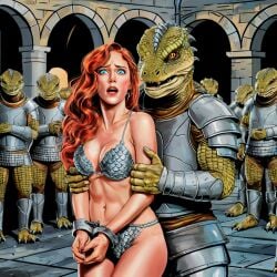 ai_generated before_rape lizard red_hair red_sonja