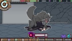 1girls 1monster animated cum cum_drip cum_in_pussy cum_inside game_cg gameplay_mechanics impregnation monster_black_market rape sex sound tagme vaginal_penetration video