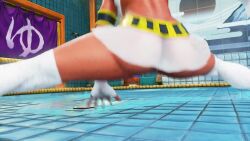 3d 3d_animation animated athletic athletic_female bob_cut brown_skin brown_skinned_female busty capcom egyptian egyptian_female female female_focus female_only hourglass_figure menat_(street_fighter) purple_hair sf_screenshot short_hair street_fighter street_fighter_v tagme video wide_hips
