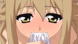 10s 1girls 2010 animated anime_screenshot blonde_hair brother_and_sister fellatio female haha_sange hentai koga_marie licking_penis lowres oral penis step-siblings stepbrother_and_stepsister tagme uncensored yellow_eyes