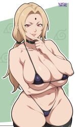 big_breasts bikini bikini_bottom bikini_top naruto naruto_(classic) naruto_(series) naruto_shippuden tsunade yatagarasupen