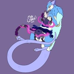 absurd_res alien american_opossum anal anal_sex animal_genitalia animal_penis ass balls balls_above_penis bandage bandaged_tail big_tail claws clitoral_hood coaxing digital_media_(artwork) dragon duo erection feathers female female_penetrated feral finch_(m1lkb4rk) fingers floating fluffy fur genitals hair hi_res hybrid hypnosis hypnotic_eyes hypnotized_eyes kissing long_tail m1lkb4rk male male/female male_penetrated male_penetrating mammal mane mane_hair markings marsupial marsupial_penis mind_control multicolored_body mythological_creature mythological_scalie mythology nude open_mouth oral penetration penile penis portal prehensile_clitoral_hood ringed_eyes scalie sex simple_background smile spots spotted_markings tail teeth tentacle tentacle_in_ass tentacle_penetration tentacle_sex tentacles_around_arms tongue tongue_fetish tongue_in_throat vaginal_penetration vaginal_penetration virginia_opossum void_monster vulva white_body white_fur