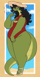 1girls big_breasts breasts chubby cleavage female huge_breasts nerdyreindeer solo solo_female tagme thick_thighs wide_hips