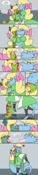 2d 2d_(artwork) 2girls alice_(jamearts) anthro anthro_on_anthro big_lips blonde_hair blonde_hair_female blue_body blue_eyes blue_skin bow bowtie breast_squeeze carrying_partner clawed_feet clawed_fingers comic dialogue digital_drawing_(artwork) digital_media_(artwork) dragon dragon_girl dragon_horns dragon_tail dress fan french_kiss french_kissing furry furry_female green_dress jamearts jimmy’s_sloppy_life kissable_lips kissing kissing legwear lesbian_kiss lifting lifting_person lips long_hair making_out non-human panels pink_bow pink_bowtie saliva saliva_drip saliva_string saliva_trail scalie scalie_female shapeshifter size_difference skirt sloppy_kiss tail tongue tongue_kiss tongue_out transformation transforming wink winking winking_at_partner yuri
