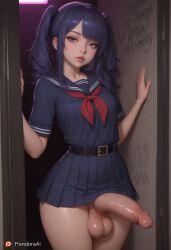 1boy 1femboy ai_generated artist_name artist_upload balls big_balls big_cock big_hips big_penis big_testicles black_hair boy club cute cute_eyes cute_face cute_male femboy graffiti hi_res huge_balls huge_cock huge_hips huge_penis huge_testicles male more_at_source neon_lights pale pale-skinned_femboy pale-skinned_male pale_body pale_skin pandora patreon penis puffy_lips restroom school_uniform skirt smooth_balls smooth_penis smooth_skin testicles thick_balls thick_cock thick_hips thick_penis thick_thighs trap twintails waist_belt white_skin