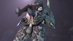 1boy 1girls 1monster 3d anal anal_penetration anal_sex animated anthro bent_spoon_position big_penis biohazard boots cum_leaking defeated female female_on_bottom grabbing_legs gun helpless holding_leg holding_legs huge_cock jill_valentine jill_valentine_(julia_voth) leg_grab legs_grab loop male male_on_top monster no_sound purple_light rape resident_evil resident_evil_3 sfmfuntime size_difference source_filmmaker video