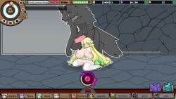 1girls 1monster animated cum cum_drip cum_in_pussy cum_inside game_cg gameplay_mechanics impregnation monster_black_market rape sex sound tagme vaginal_penetration video
