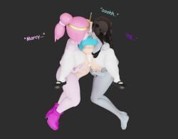 3d adventure_time ass dress fat_ass female fionna_and_cake fionna_campbell fionna_the_human_girl futa_on_female futadom futanari heperson intersex marceline marceline_the_vampire_queen princess_bubblegum skirt thick thick_ass thick_thighs thighhighs thighs threesome yuri