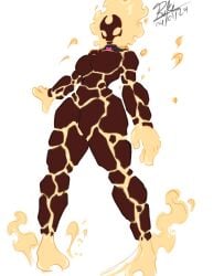 alien alien_girl ben_10 big_ass big_breasts big_breasts big_butt big_thighs big_titties chaquetrix curvaceous curvaceous_female curvaceous_figure curvy curvy_figure curvy_hips female female_focus female_only fire_hair heatblast magma pyronite red_skin rukiarts77 rule_63