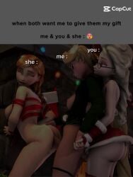 anna_(frozen) blackjr disney elsa_(frozen) frozen_(film) meme princess rapunzel tagme trio video
