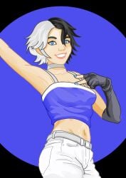 armpit_lick armpit_licking armpits breast_sucking cum cum_on_body cute_girl defeated defeated_heroine luna_snow marvel marvel_comics naked naked_female nipple_licking nipple_suck nipples petite petite_girl shredded_clothes slime small_breasts smiling smiling_at_viewer stripping torn_clothes torn_clothing