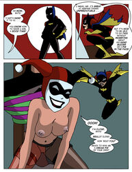 batgirl batman batman:_the_animated_series batman_(series) comic dc_comics dcau faceless_male female fool_me_once great_scott harley_quinn harley_quinn_(classic) human male sharpie_(artist) straight the_new_batman_adventures