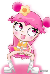 ami_onuki cartoon_network hi_hi_puffy_amiyumi metta-ni-nai metta_ni_nai pink_hair white_background